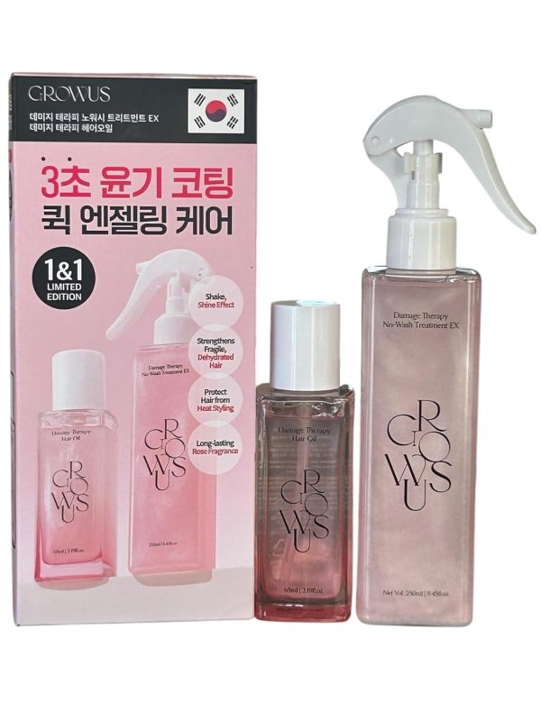 GROWUS Glow Set Damage Therapy Mist + Aceite Capilar
