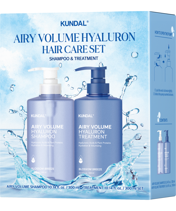 KUNDAL Hyaluron Set Shampoo + Acondicionador – Blossom Breeze