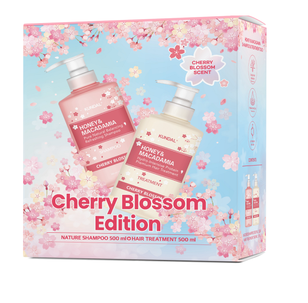 KUNDAL Honey Set Shampoo + Acondicionador – Cherry Blossom
