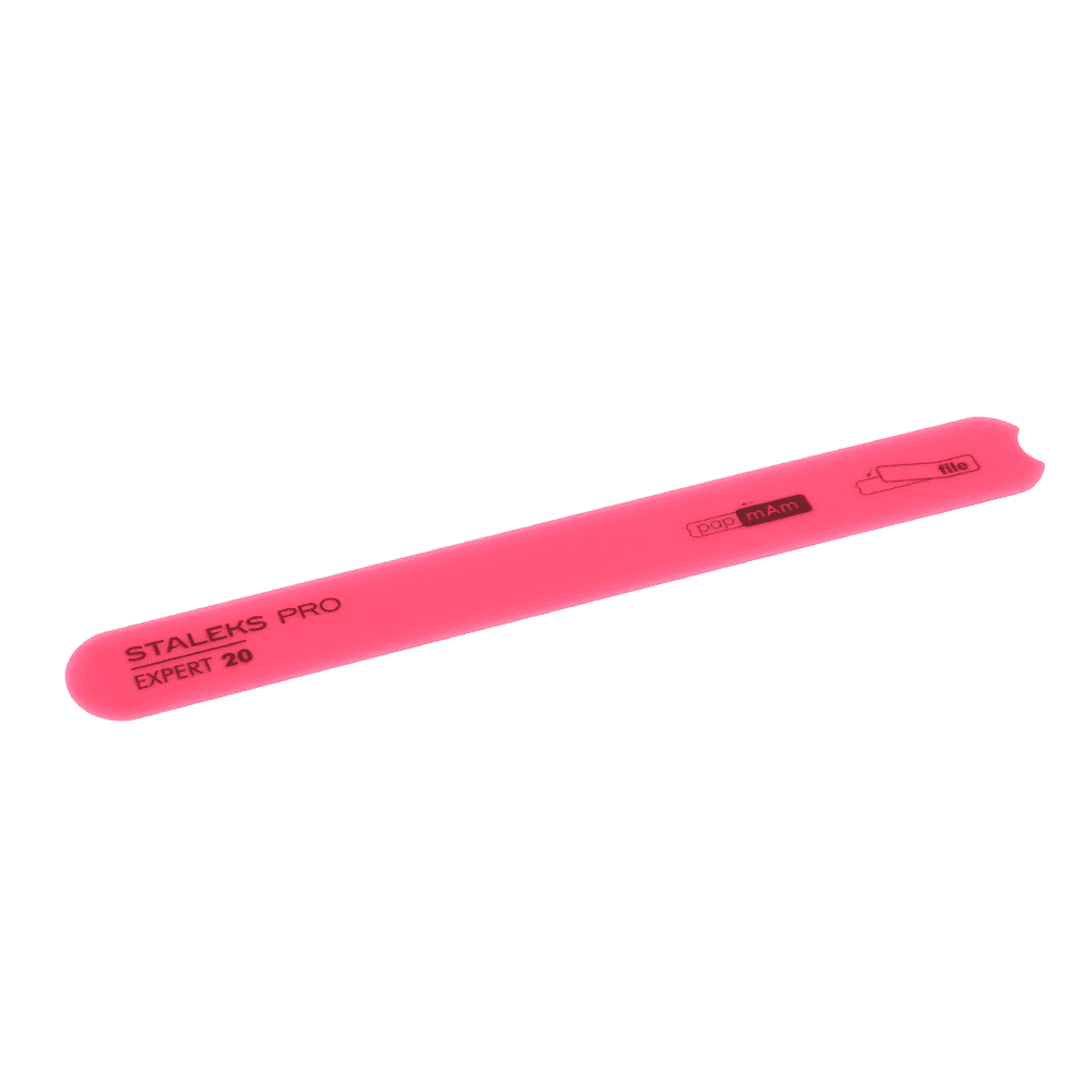 STALEKS Base Recta Plástica Fucsia para Lima Desechable
