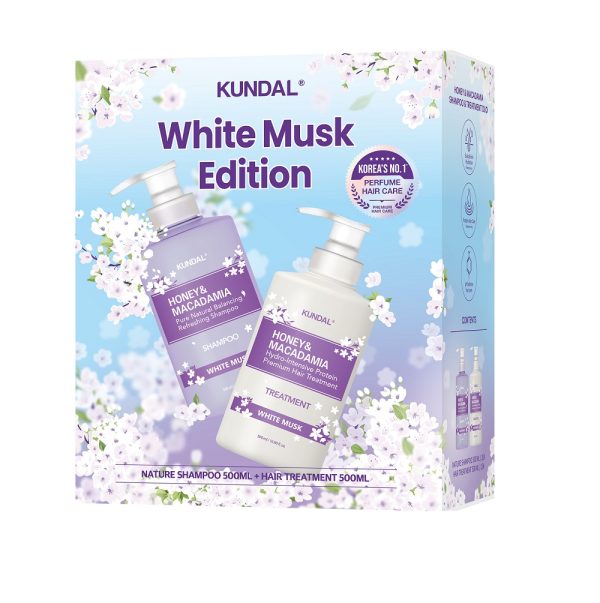 KUNDAL Honey Set Shampoo + Acondicionador – White Musk