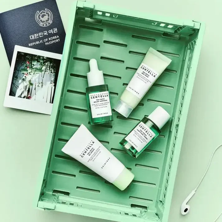 SKIN1004 Centella Tea Trica Travel Kit - Mini Tallas x 4 pzs - Imagen 3