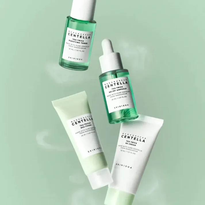 SKIN1004 Centella Tea Trica Travel Kit - Mini Tallas x 4 pzs - Imagen 2
