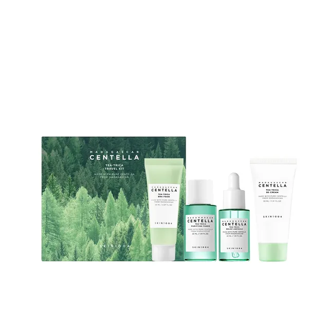 SKIN1004 Centella Tea Trica Travel Kit - Mini Tallas x 4 pzs