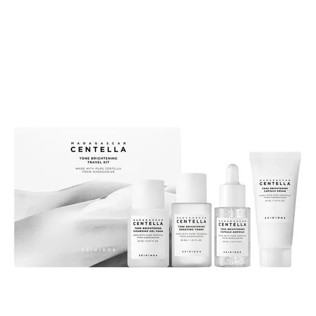 SKIN1004 Centella Tone Brightening Travel Kit - Mini Tallas x 4 pzs