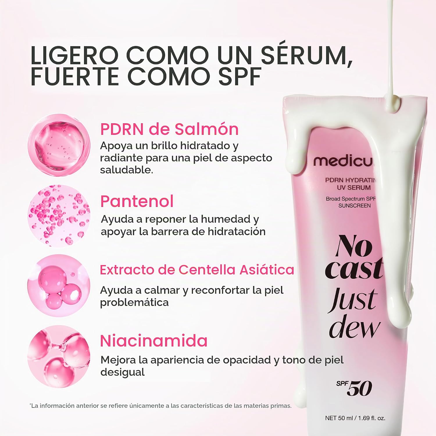 MEDICUBE PDRN Hydrating UV Serum - Fotoprotector 50+ PA++++ - Imagen 5