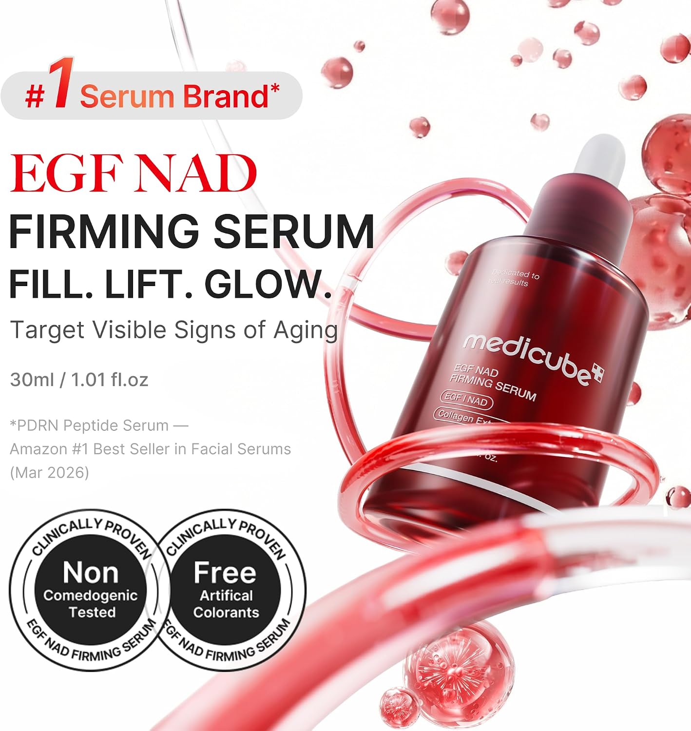MEDICUBE EGF NAD Firming Serum - Reafirmante Facial 30ml - Imagen 2