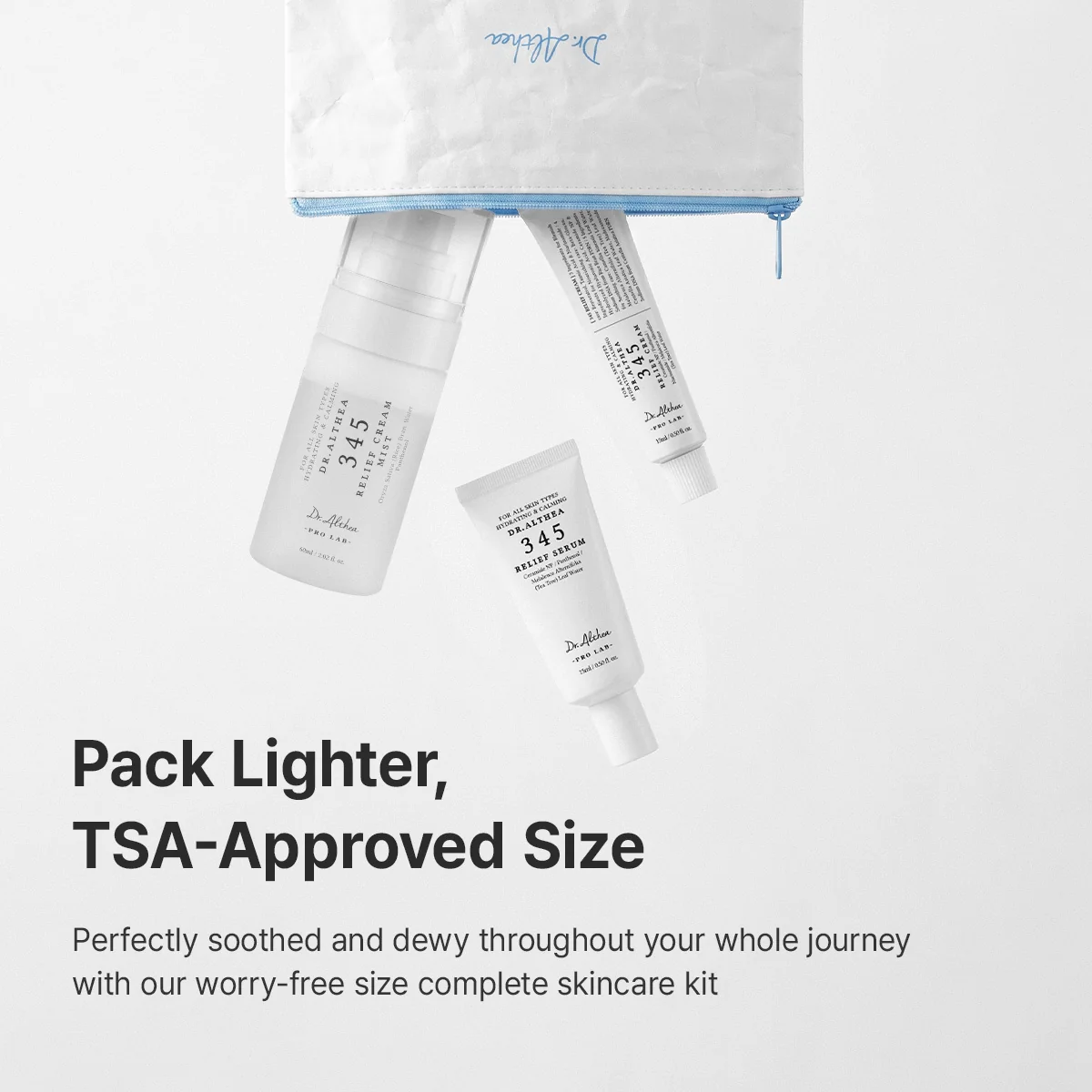 DR.ALTHEA 345 Travel Size Kit - Mist + Serum + Crema - 3 Pzs - Imagen 7