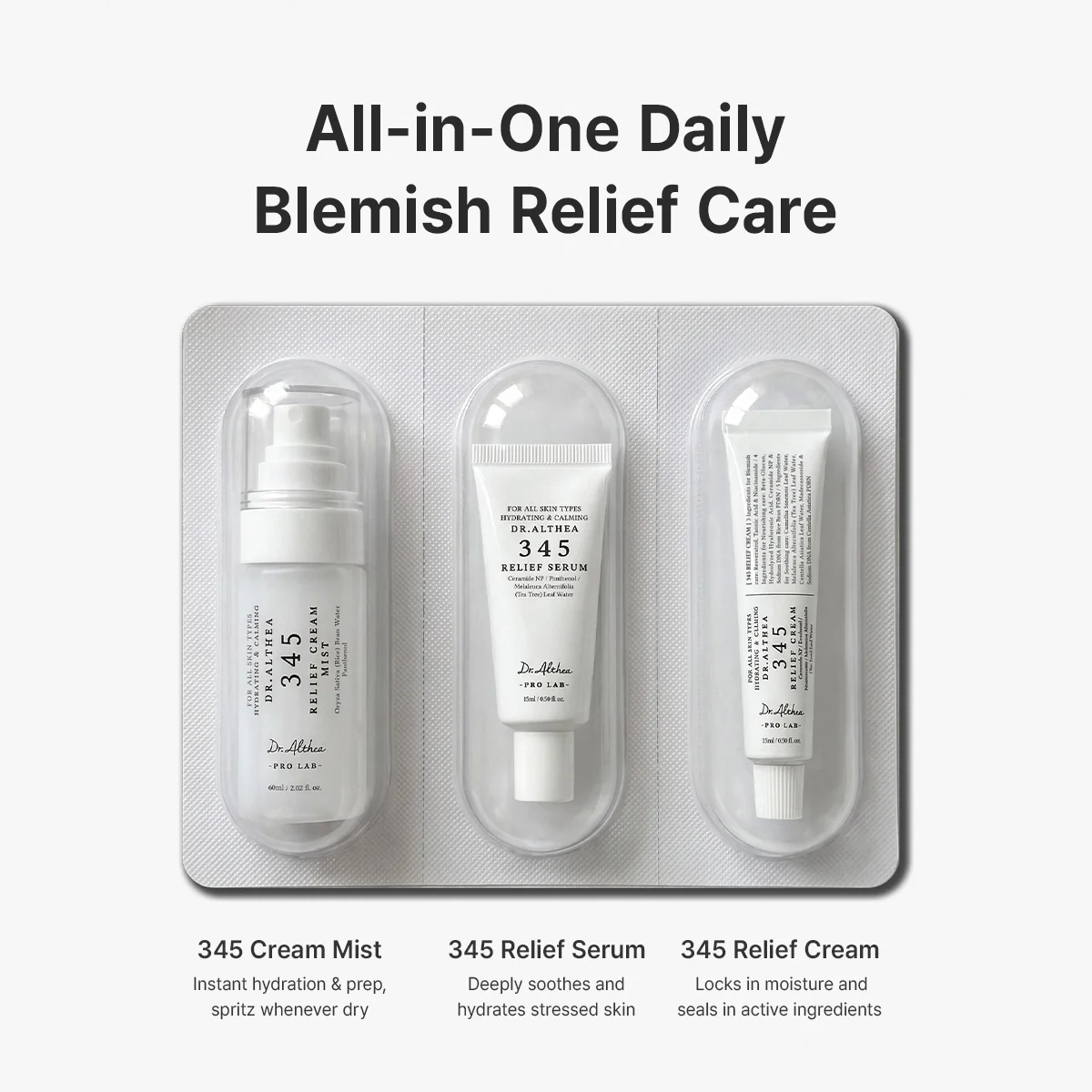 DR.ALTHEA 345 Travel Size Kit - Mist + Serum + Crema - 3 Pzs - Imagen 6