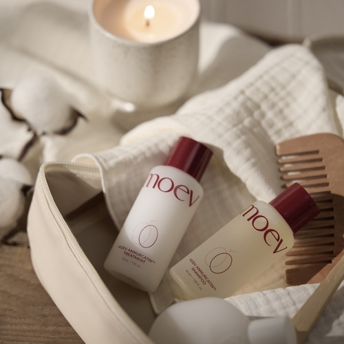 MOEV Mini Set Shampoo 50ml + Treatment 50g - Travel Size - Imagen 4