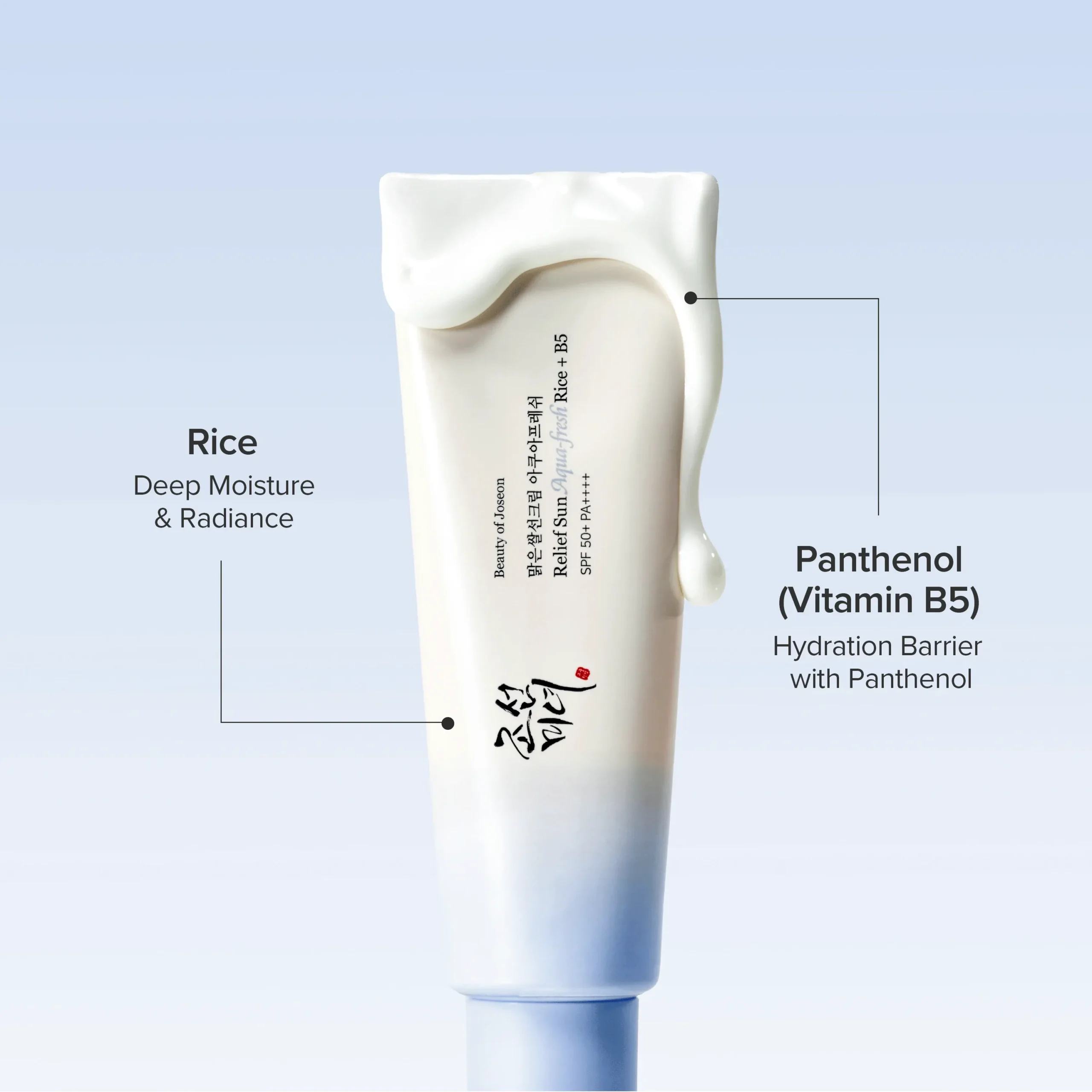 BEAUTY OF JOSEON Relief Sun Aqua-Fresh Rice + B5 - Fotoprotector SPF50+ 50ml - Imagen 4