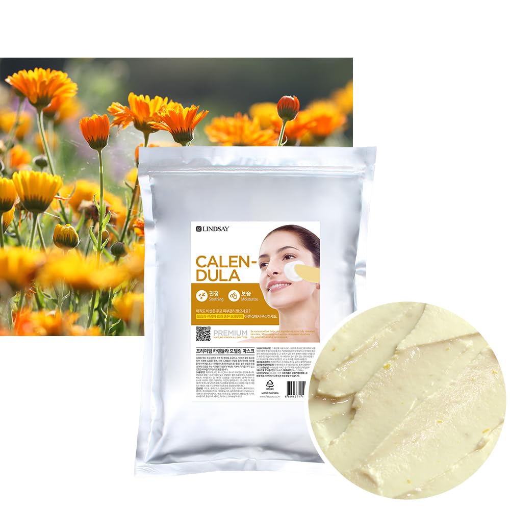 LINDSAY Glucose Gel Modeling Pack - Calendula - Mascarilla Hidroplástica Facial 1 kilo - Imagen 2